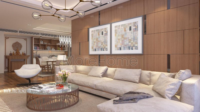 Thiết kế tủ thờ đứng gỗ tần bì - gỗ sồi